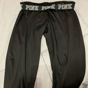 Pink small polyester joggers